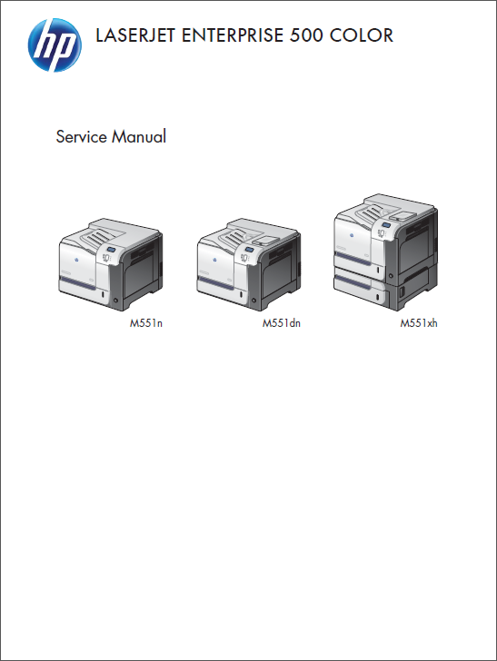 HP Color LaserJet M551 Service Manual-1